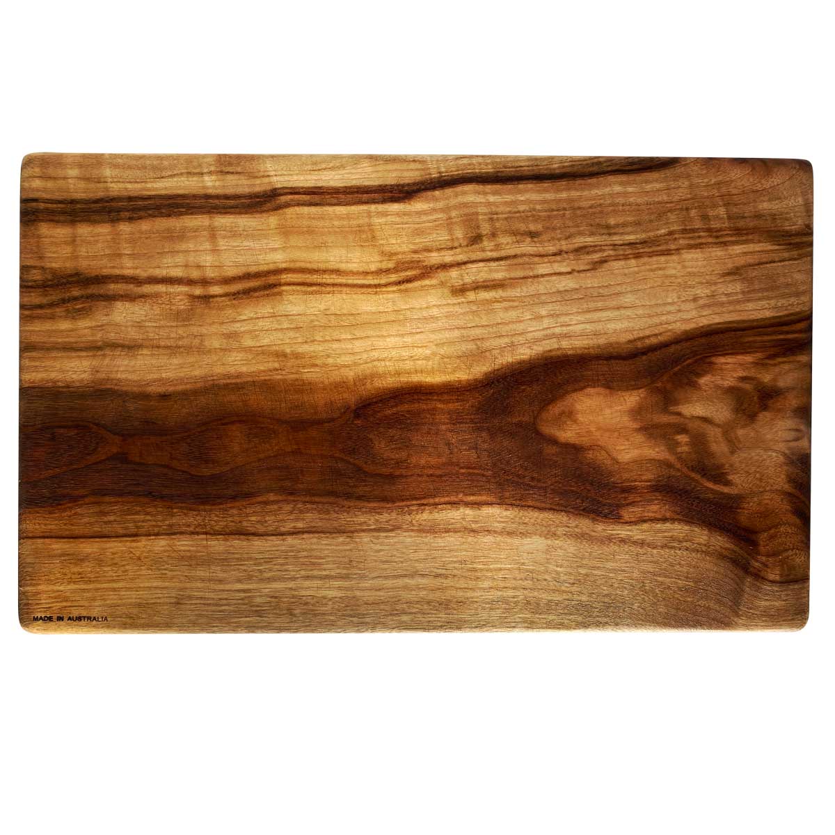 Large rectangular wood cutting and chopping board made from Camphor Laurel by Nature's Boards, in Australia
