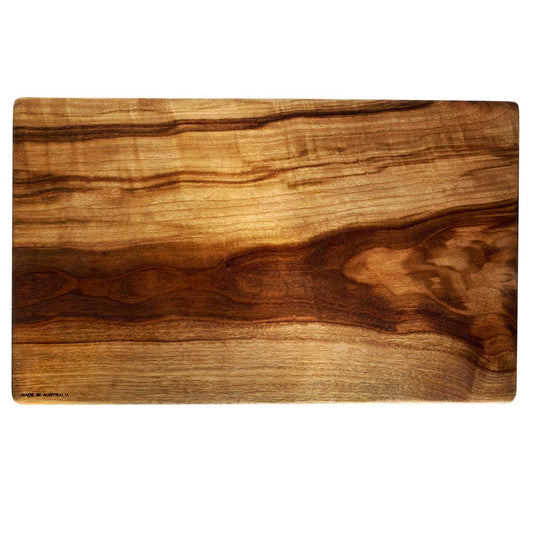 Large rectangular wood cutting and chopping board made from Camphor Laurel by Nature's Boards, in Australia